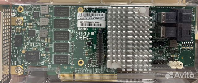 Контроллер Supermicro AOC-S3108L-H8iR-16DD