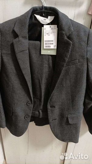 Пиджак брюки Н&М новый костюм 122 128 школа