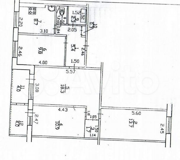 4-к. квартира, 77,5 м², 2/9 эт.