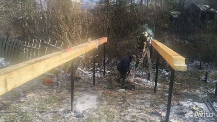Завинчивание винтовых свай