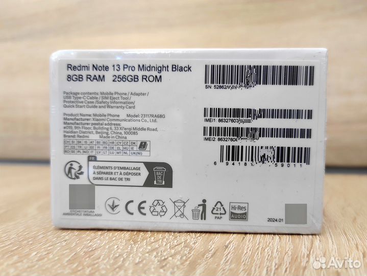 Xiaomi Redmi Note 13 Pro, 8/256 ГБ