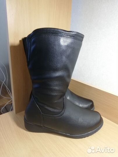 Сапоги женские зимние чёрные 37размер
