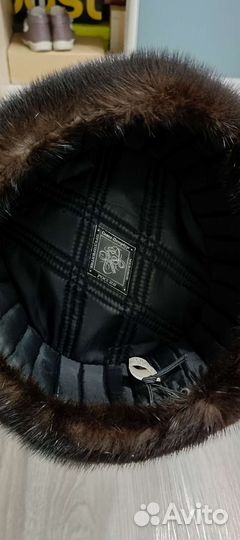 Норковая шапка мужская
