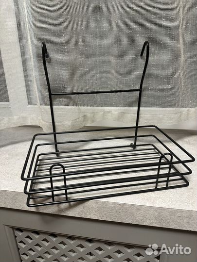 Полка на рейлинг для кухни навесная