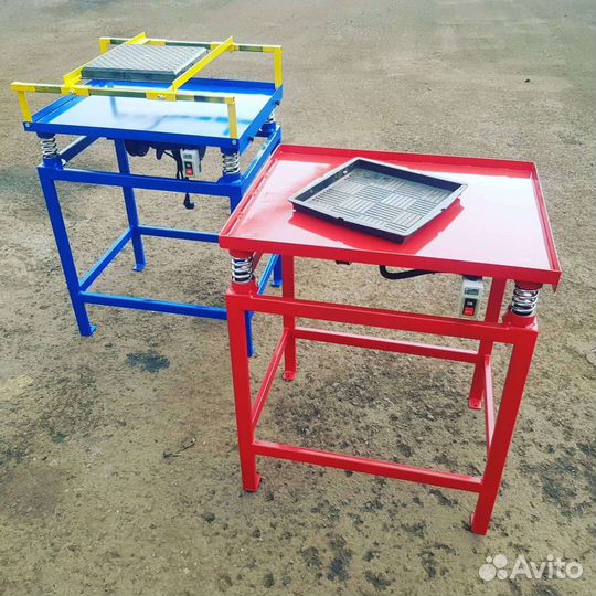 Вибростолы для тротуарной плитки брусчатки формы