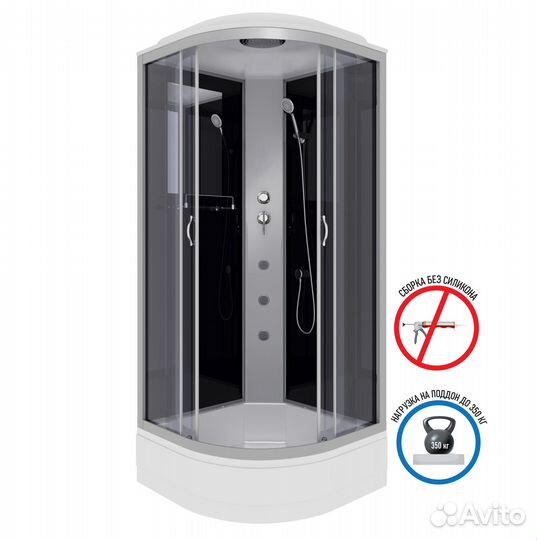 Душевая кабина Niagara Classic NG-3501-14G (90х90х215)