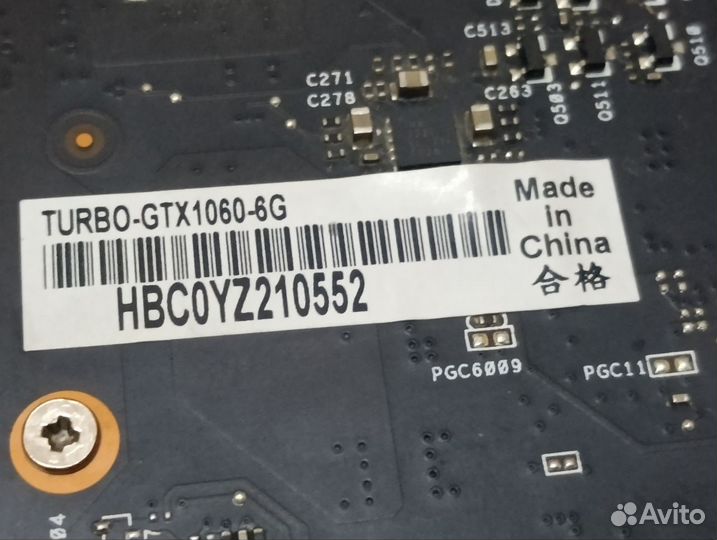 GTX 1060 6GB asus turbo несколько