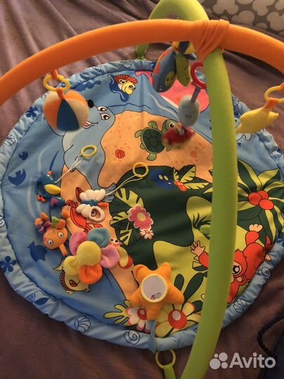 Детский развивающий коврик+мобиль