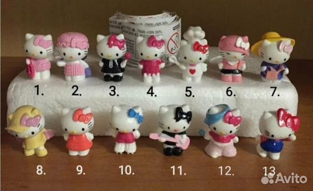 Hello Kitty фигурки Чупа-чупс вся коллекция