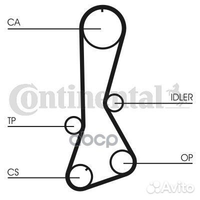 Ремень грм contitech ct695 Continental