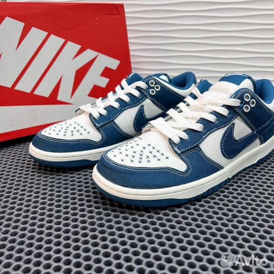 Кроссовки Nike dunk low industrial blue