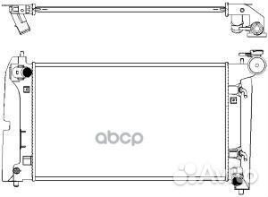 Радиатор toyota corolla 02- 34611023 Sakura