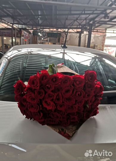 Розы с доставкой, букет роз 101