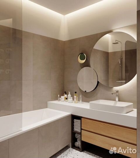 Столешница для ванной и кухни из искуственного кам