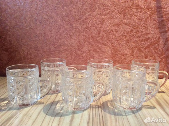 Кружка хрустальная с ручкой