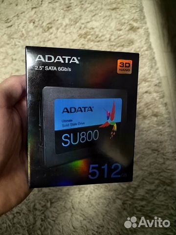 Диск 2.5 SSD adata su800 на 512гб