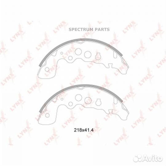 Колодки тормозные барабанные зад lynxauto BS7305