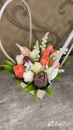 Букет цветов из мыла