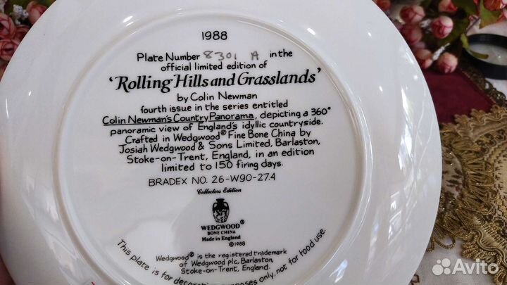 Wedgwood тарелка Colin Newman