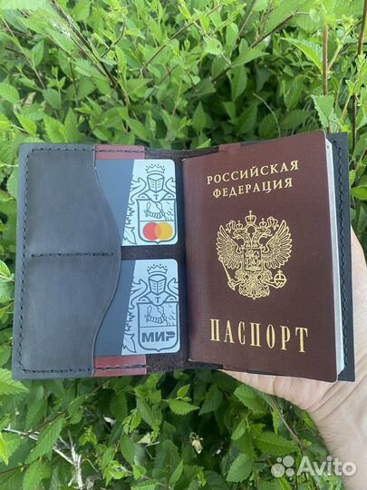 Обложка на паспорт из натуральной кожи