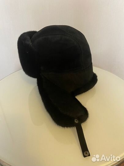 Норковая шапка мужская ушанка