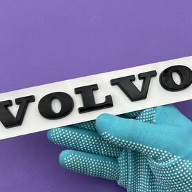 Шильдик Volvo чёрная надпись эмблема Вольво