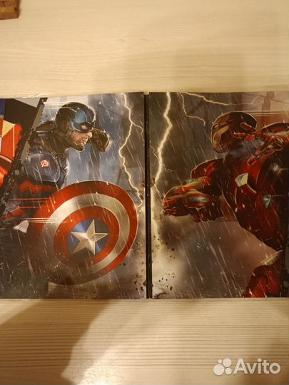 Журнал для наклеек Первые мстители Противостояние