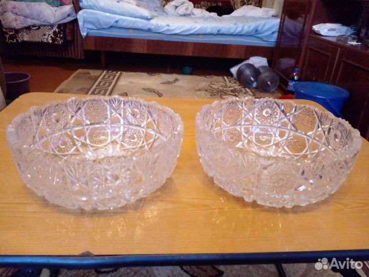 Салатница хрусталь СССР