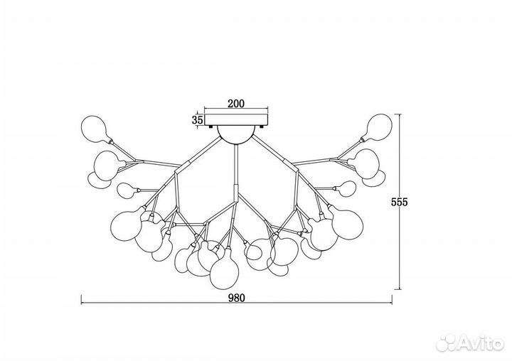 Потолочная люстра Freya Florencia FR5049CL-36W1
