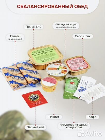 Рацион питания ирп сухой паек все номера