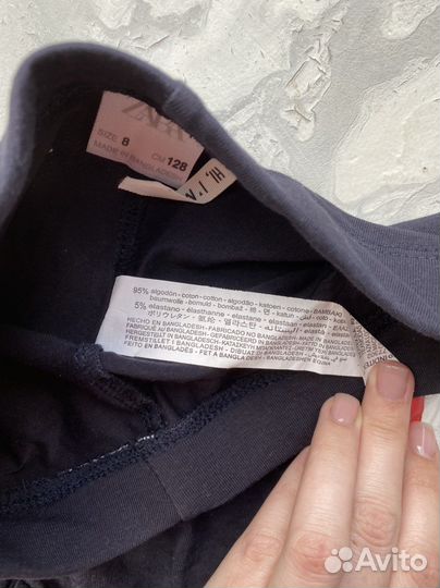 Шорты для девочки Zara 8 лет