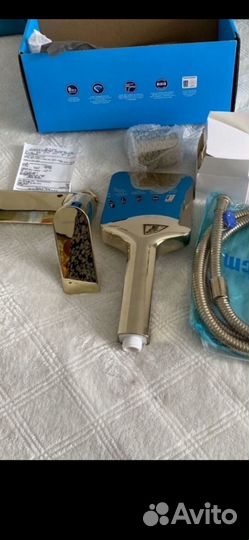 Смеситель для ванны с душем латунь