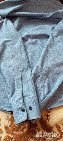 Рубашка для мальчика на кнопках 140