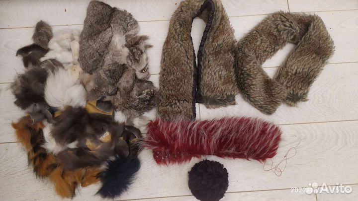 Меховые воротники,опушки на капюшон,остатки меха