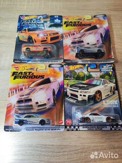 Hot wheels premium Nissan Skyline R34 Форсаж