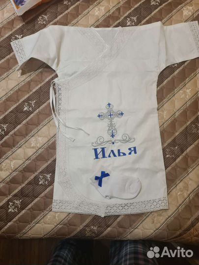 Крестильная рубашка на мальчика