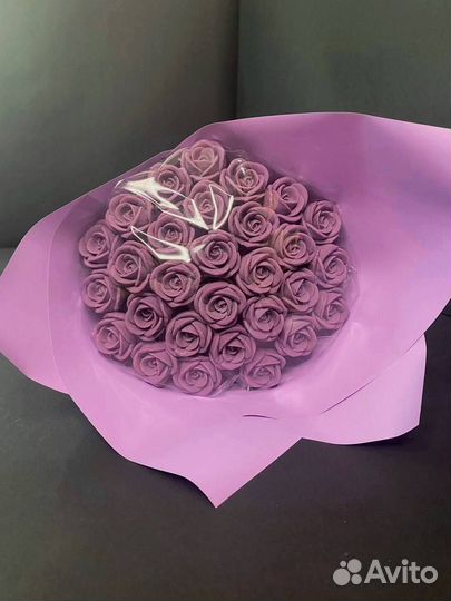 Букет - 29 Роз из Белого Шоколада