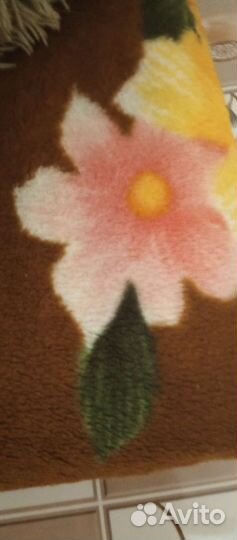 Плед пушистый травка