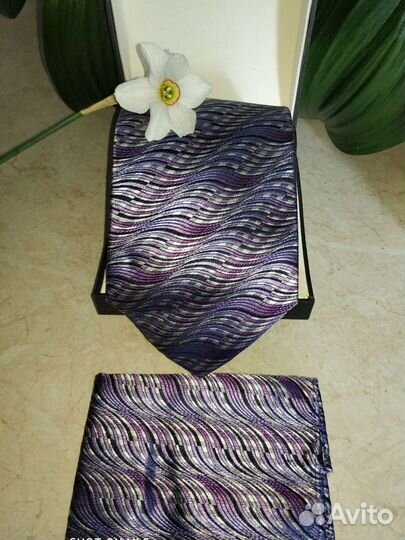 Комплект: Галстук, Платок Mario Laube (Шёлк)