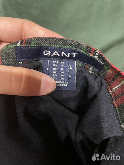 Шотландская юбка плиссе Gant