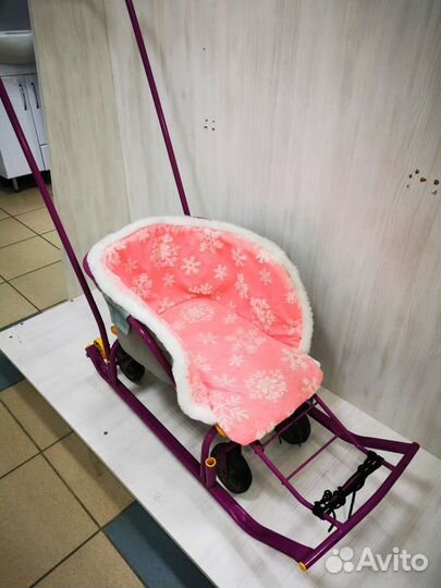 Детские санки коляска
