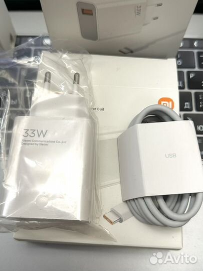 Быстрая зарядка xiaomi 33w + кабель