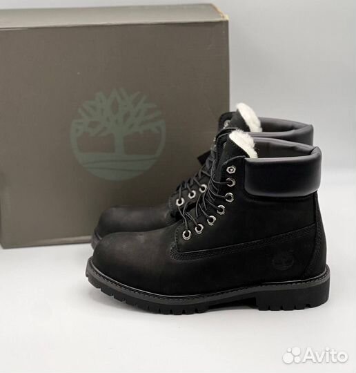 Черные Ботинки Timberland с мехом