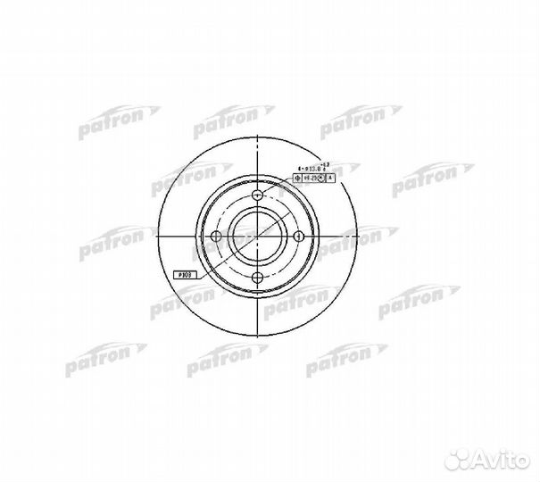Диск торм.ford cougar 98-01, mondeo I 93