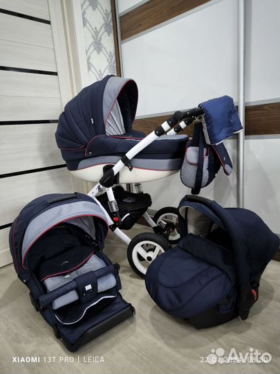 Коляска adamex aspena 3 в 1, как новая