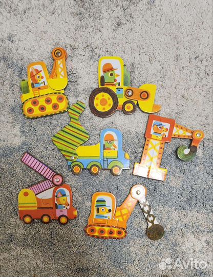 Пазлы дуо для малышей Djeco Транспорт