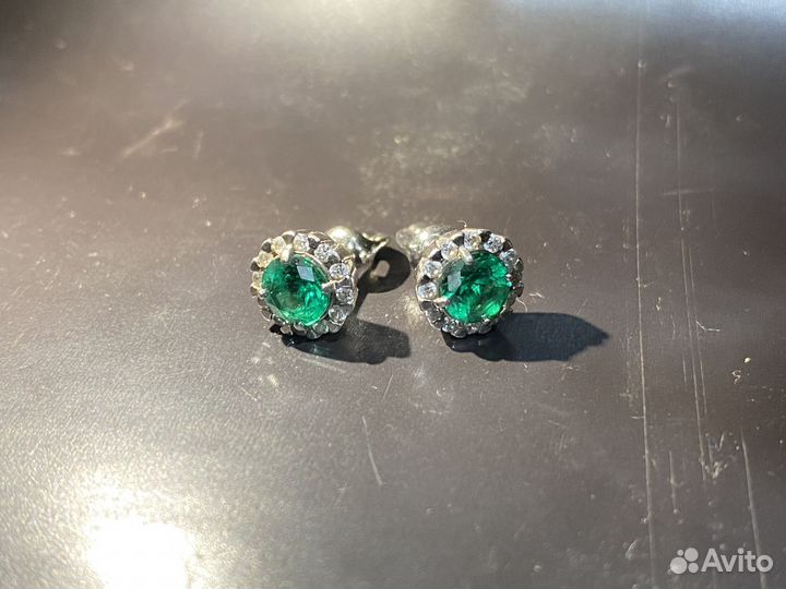 Серебряные серьги проба 925 вес 2,10 гр