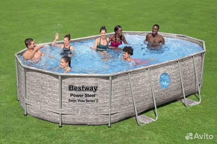 Каркасный овальный бассейн Bestway 