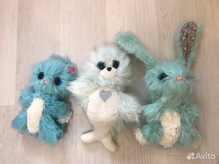 Игрушки мягкие пушстик-потеряшка 3 вида 20-26 см