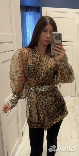 Леопардовая кофта